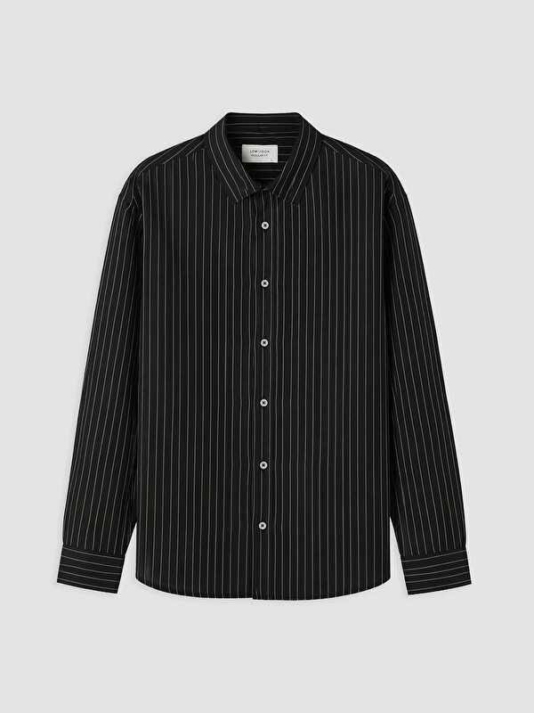LCW Vision Regular Fit Striped Dobby Men's Shirt