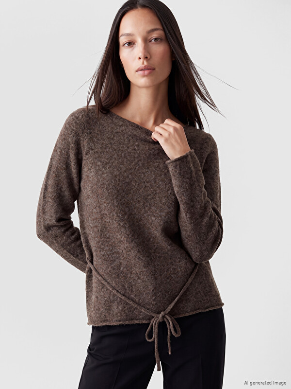 LCW EVERYDAY Sash Wool Blended Women's Knitwear Sweater