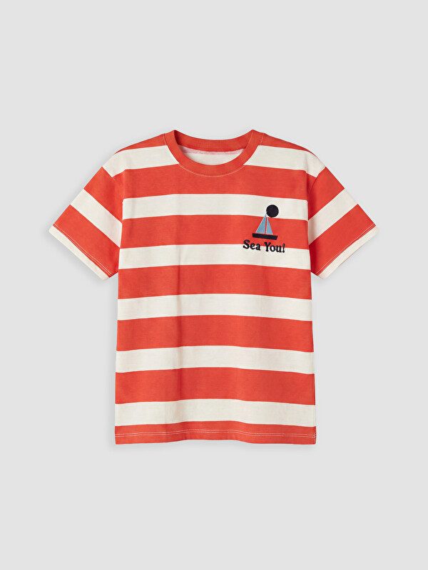 LCW Kids تیشێرت خەتخەتی کوڕانە
