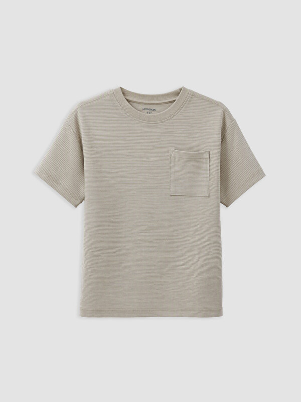 LCW Kids Boy Beige T-Shirt