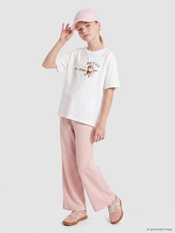 LCW Kids Wide Leg Girls' Pyjamas Bottom