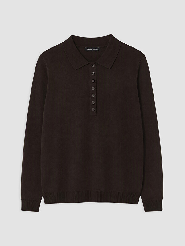 LCWAIKIKI Classic Polo Collar Women's Knitwear Sweater