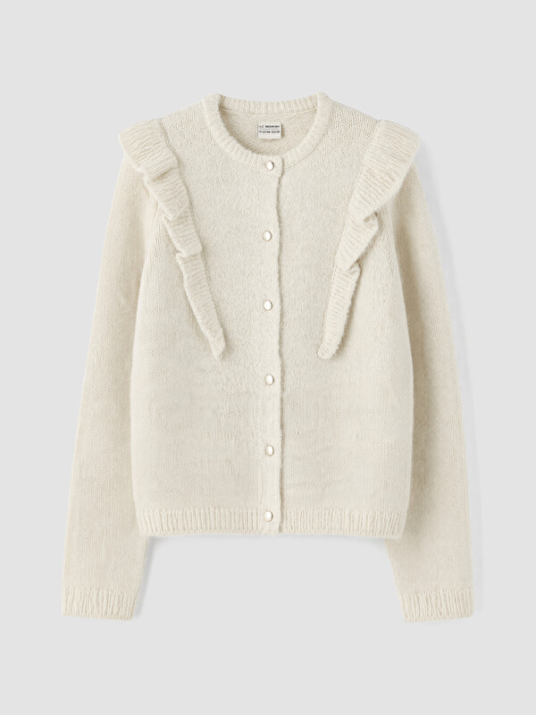 LC WAIKIKI Cardigan Tricotat cu Guler Rotund pentru Fete