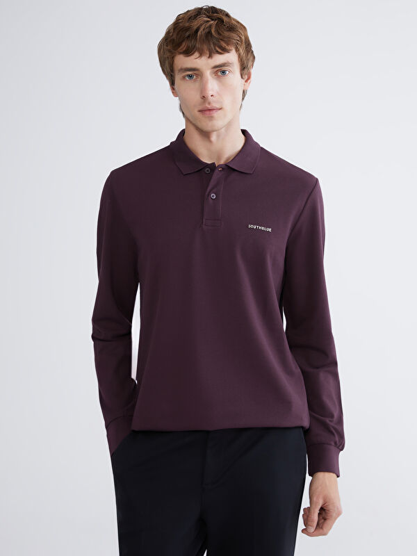 SOUTHBLUE Polo Yaka Pike Erkek Sweatshirt
