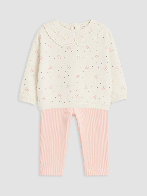 LCW baby Bebe djevojčica Ekru Set