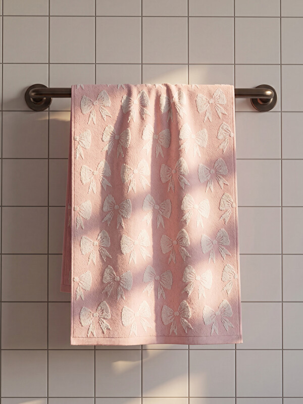 LCW HOME Bow Patterned Cotton Hand Towel 50x80 cm