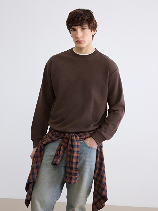 XSIDE Bisiklet Yaka Erkek Sweatshirt