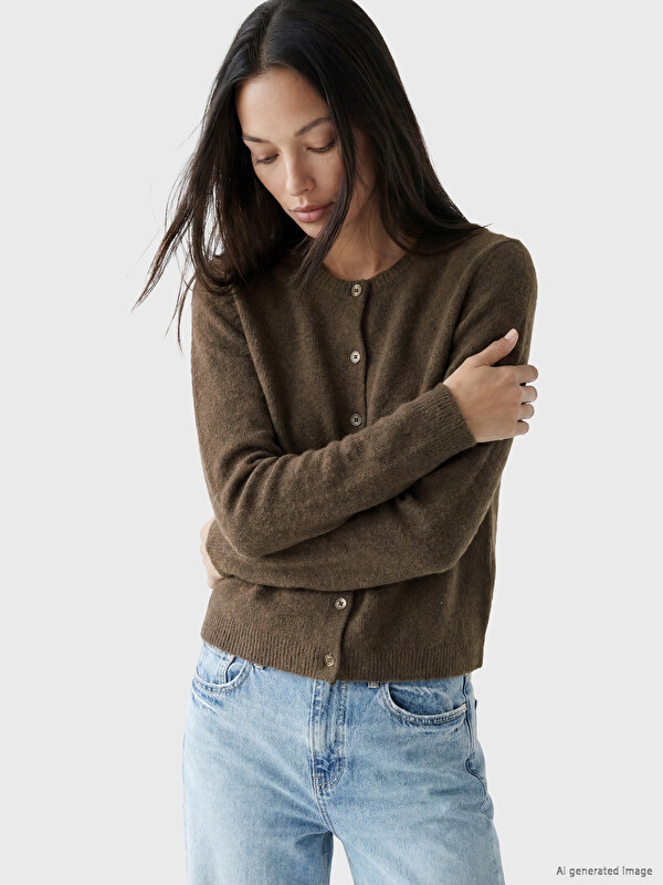 LCW EVERYDAY Woman Brown Cardigan