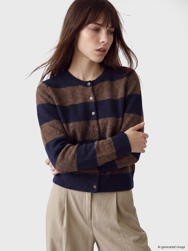 LCW Vision Woman Brown Cardigan