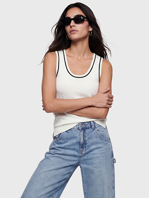LCW Vision U Neck Women's Knitwear Tank Top