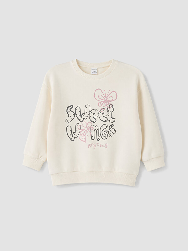 LCW Kids Sweat-shirt épais imprimé pour filles