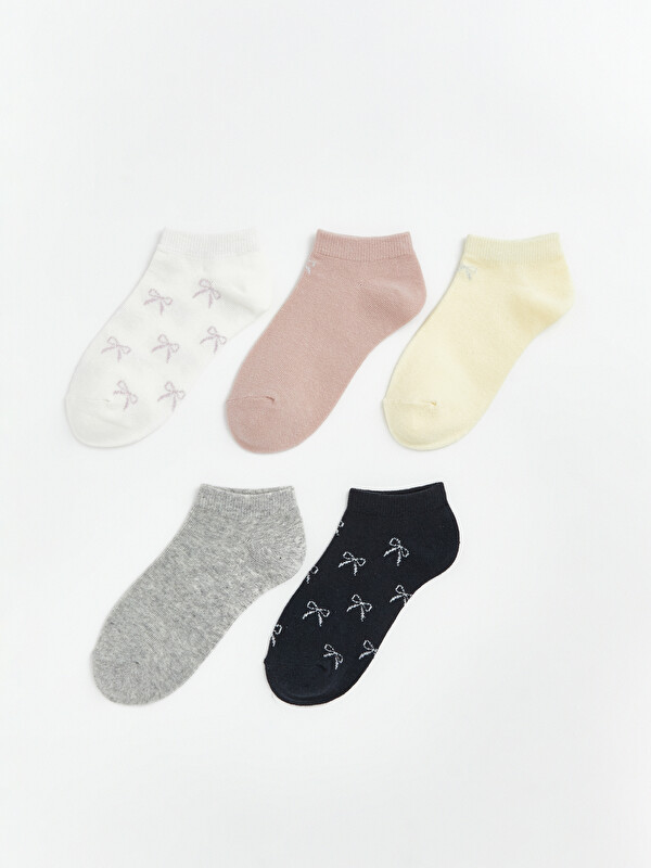 LCW DREAM Fiyonk Desenli Kadın Patik Çorap 5'li