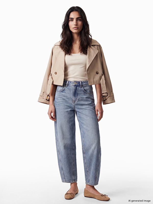 LCW Jeans Jean Femme Coupe Ballon