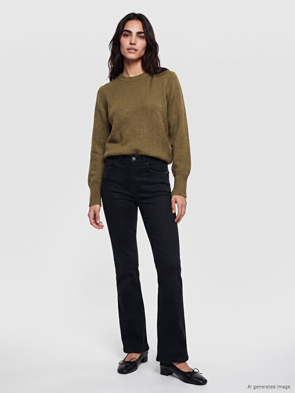 LCW Jeans High Waist Flare Fit Women's Jeans