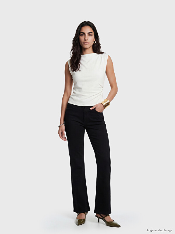 LCW Jeans Straight Fit Kadın Jean Pantolon