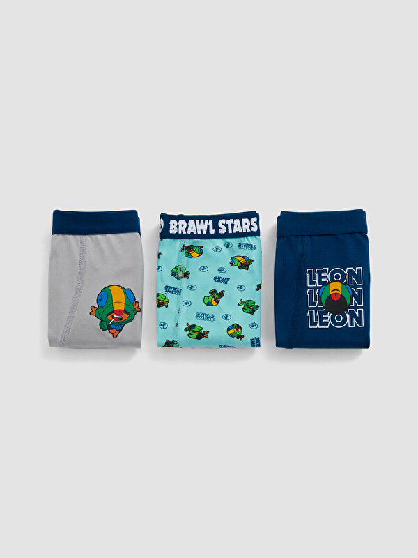 LCW Kids Brawl Stars Baskılı Erkek Çocuk Boxer 3'lü