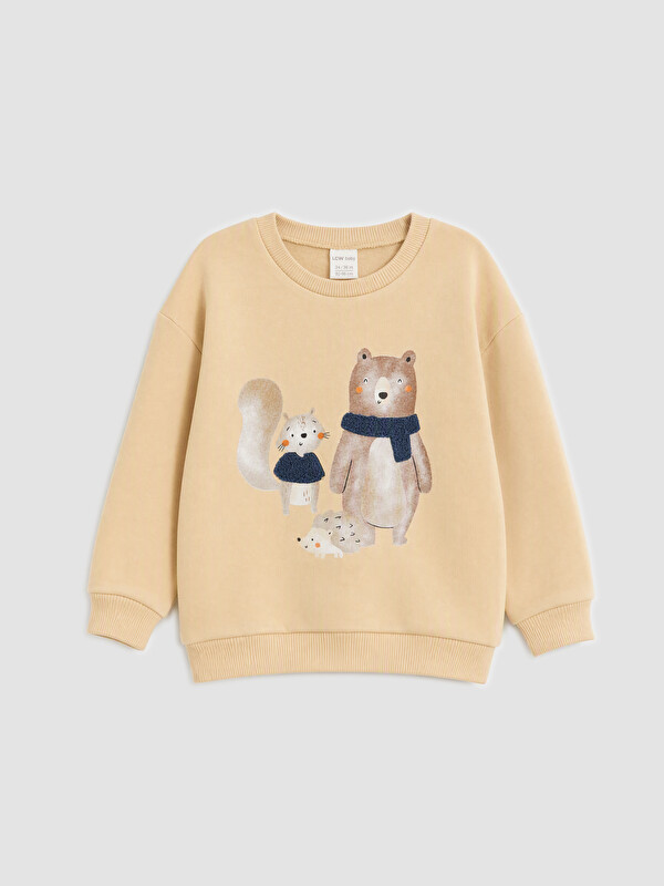 LCW baby Erkek Bebek Baskılı Sweatshirt