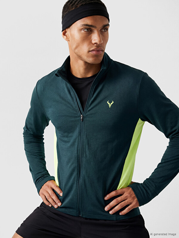 XSIDE ACTIVE Besticktes Sweatshirt mit regulärer Passform für Herren