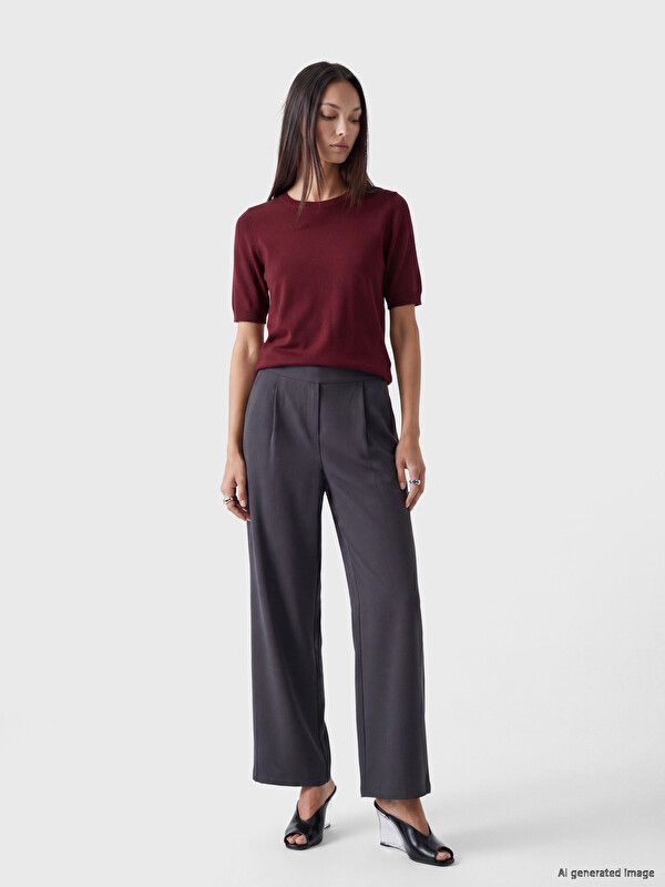 LCW ECO Wide Leg Women's Trousers
