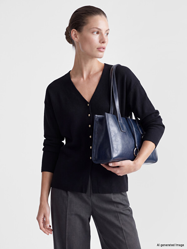 LCWAIKIKI Classic Cardigan en maille pour femme à col en V