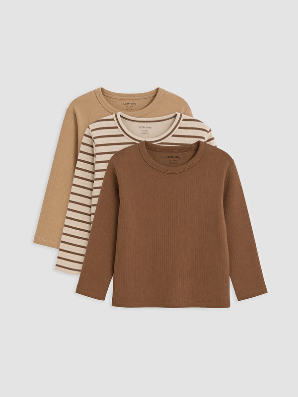 LCW baby Baby Boy Beige T-Shirt