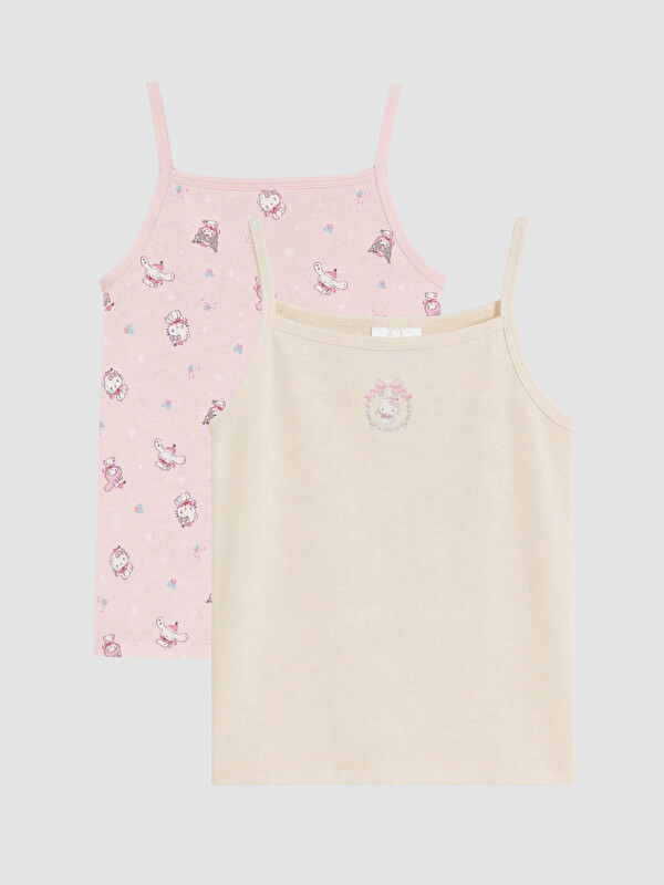 LCW Kids Strappy Girls' Underwear Vest 2 Pack