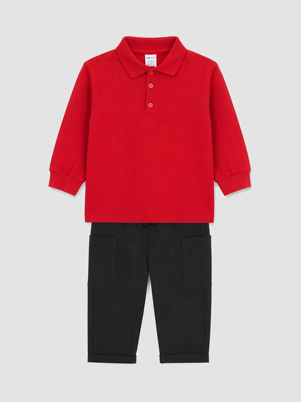 LCW baby Baby Boy Red Set