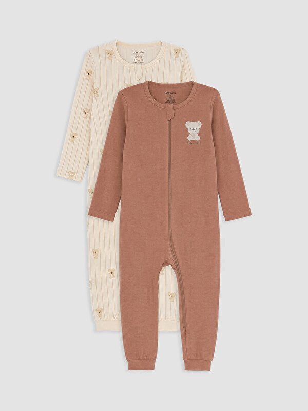 LCW baby Baskılı Erkek Bebek Tulum 2'li