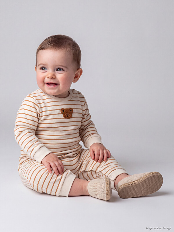 LCW baby Kombinezon me shirita për foshnja djem