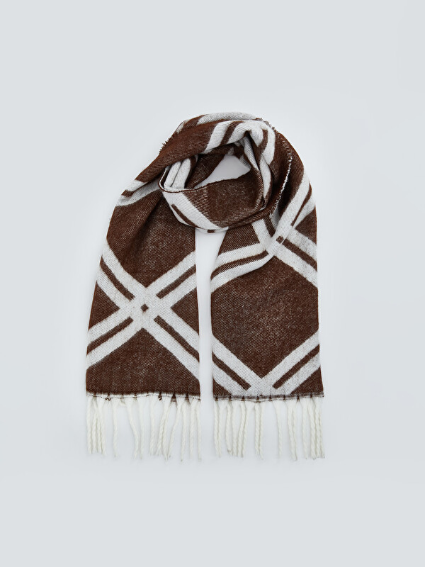 LCW ACCESSORIES Geometrik Desenli Kadın Atkı