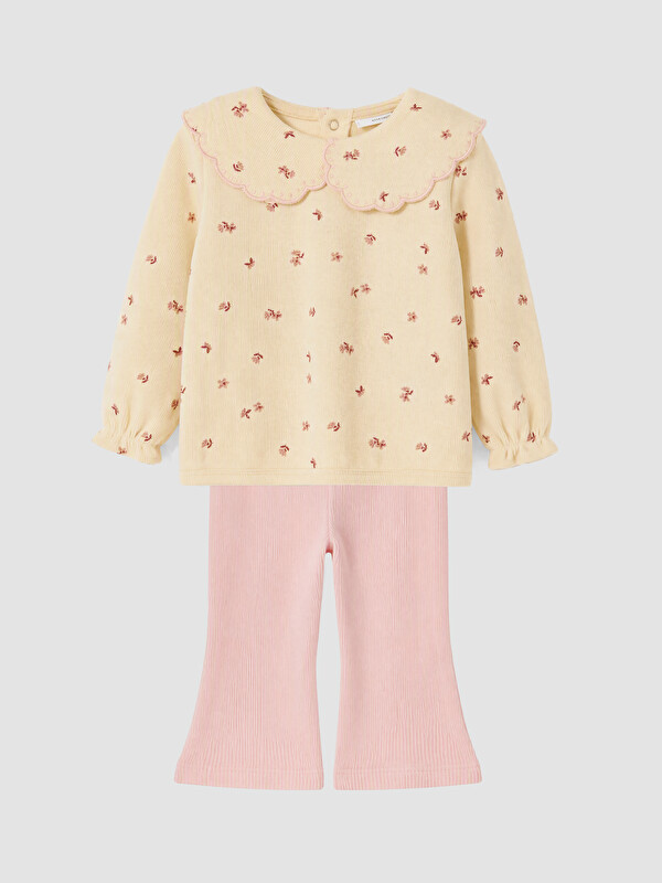 LCW baby Baby Girl Ecru Set