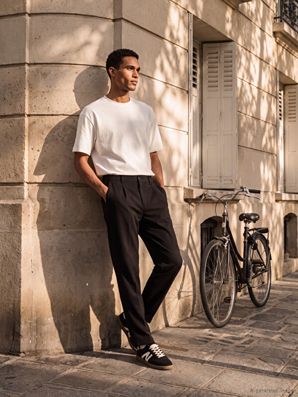 SOUTHBLUE Regular Fit Pleated Men's Trousers