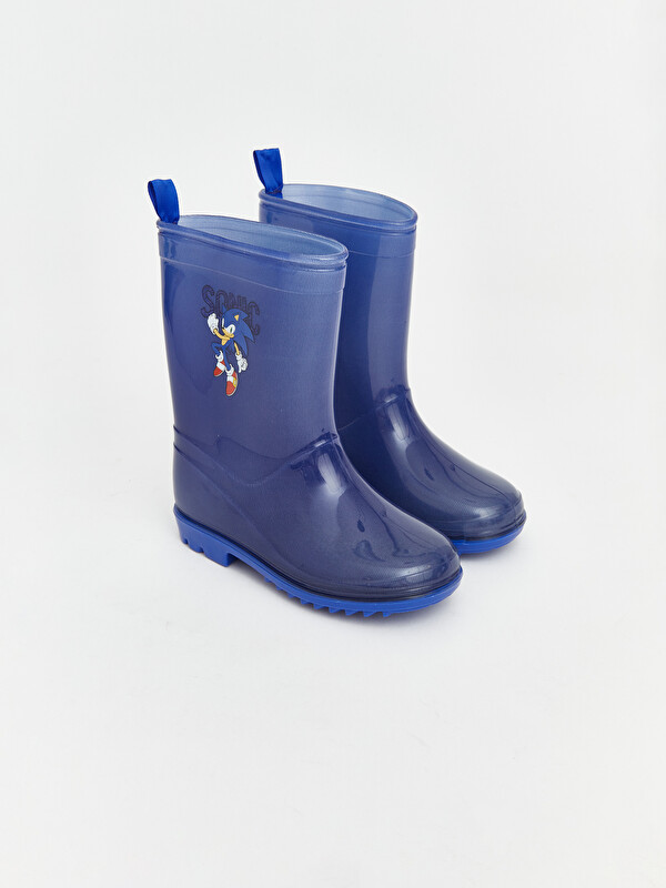 LC WAIKIKI Zipperless Boys' Sonic Printed Rain Boot