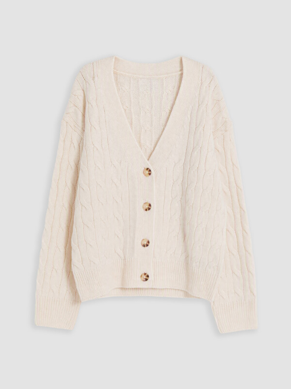 LCW Kids Girl Ecru Cardigan