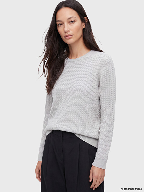 LCW EVERYDAY Crew Neck Women's Knitwear Sweater