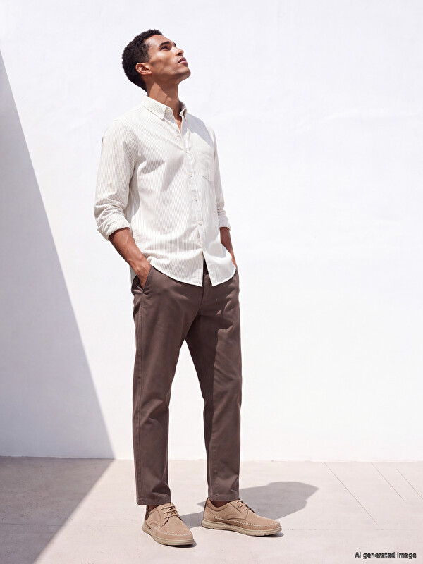 SOUTHBLUE Regular Fit Gabardine Men's Trousers