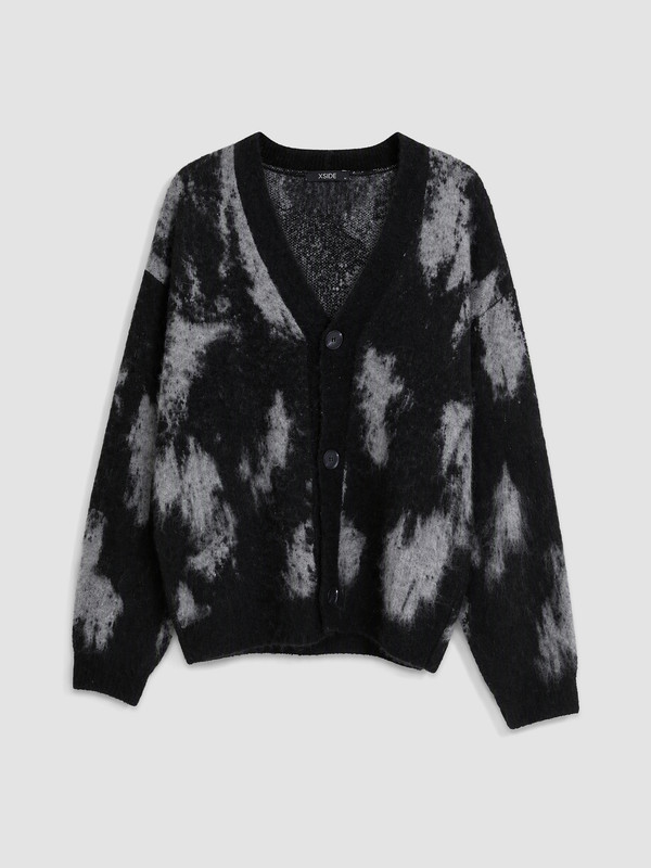 XSIDE Man Black Cardigan