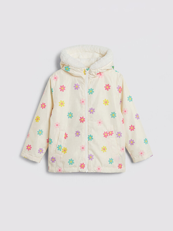 LCW Kids Девочки Экрю Пальто