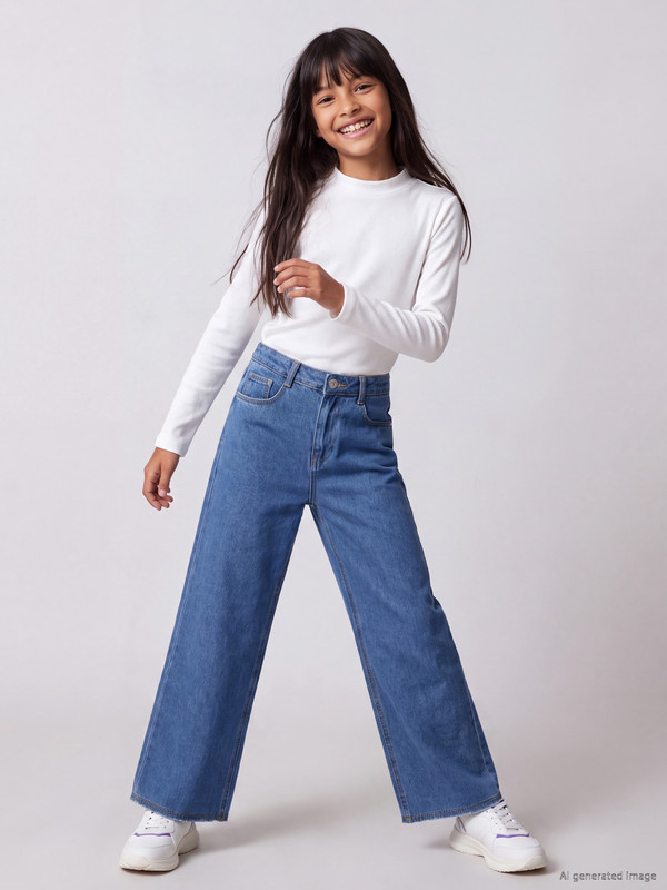 LCW Kids WideLeg Girls' Jeans