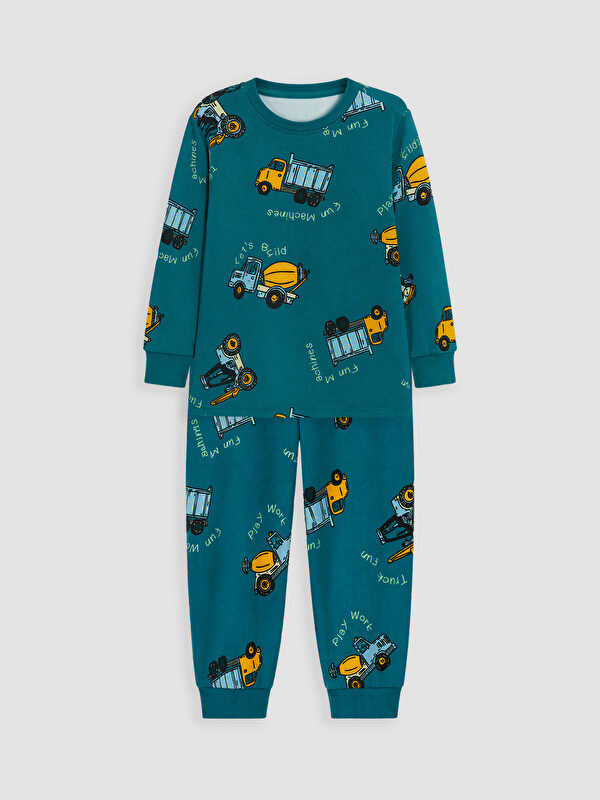 LCW Kids Desenli Erkek Çocuk Pijama Takım