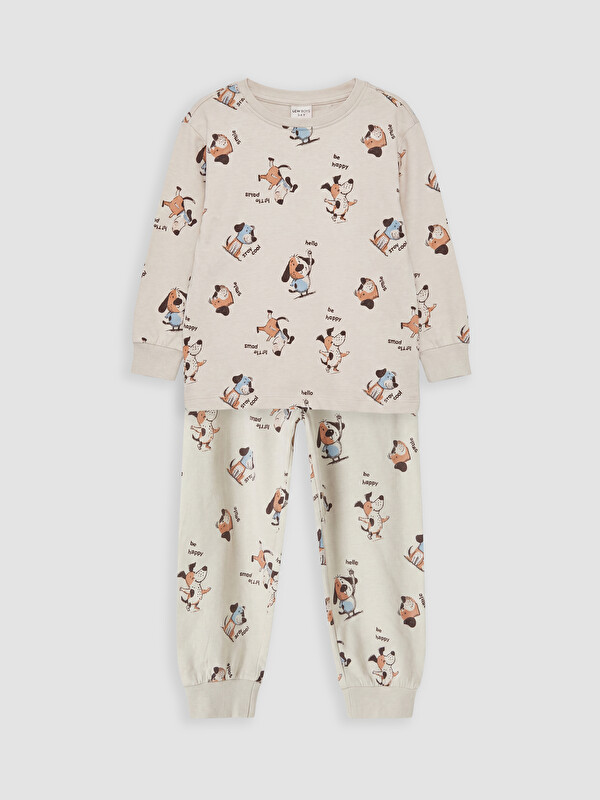 LCW Kids Printed Boys' Pyjamas Set