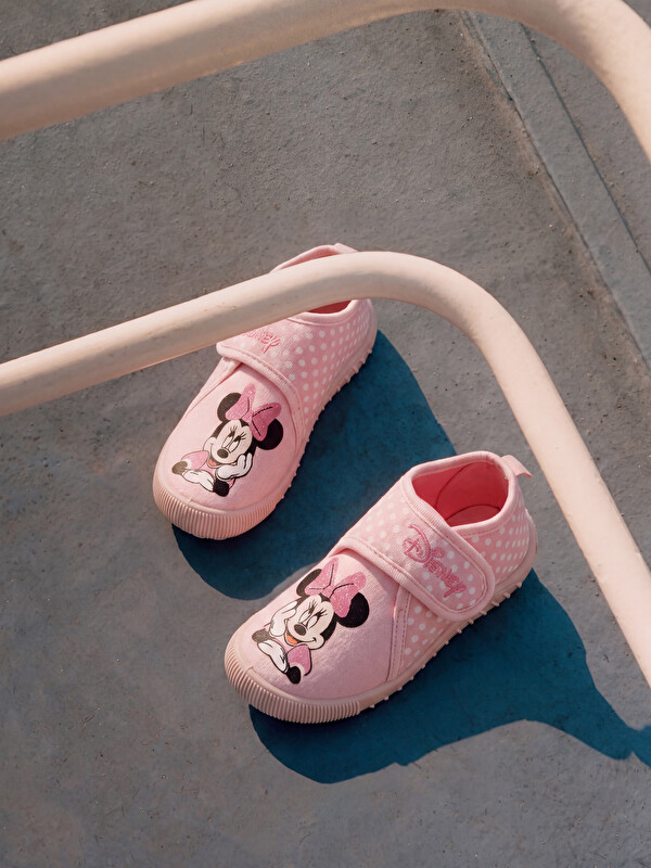 LCW STEPS Papuci tip slider pentru fete cu imprimeu Minnie Mouse