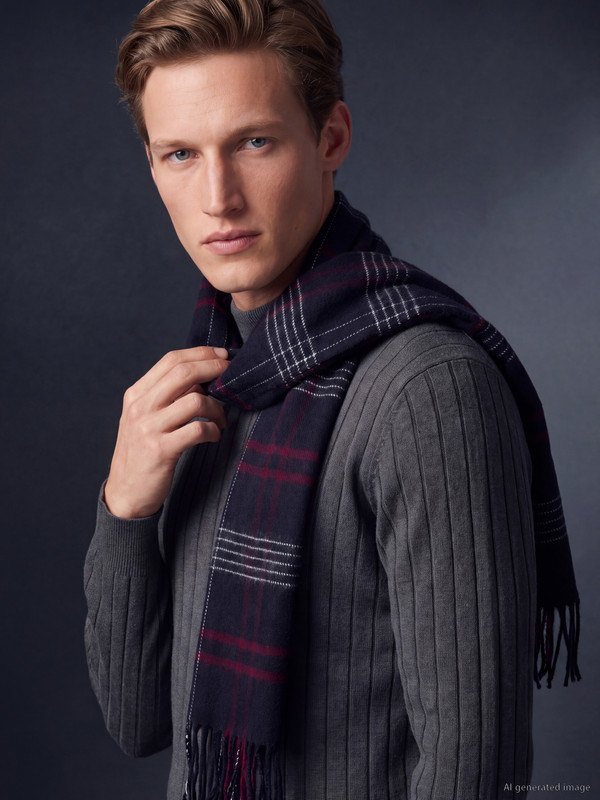 LCW ACCESSORIES Мужской клетчатый шарф