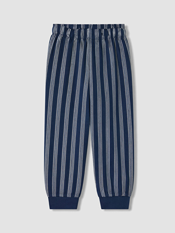 LCW Kids Beli Lastikli Çizgili Erkek Çocuk Pijama Alt