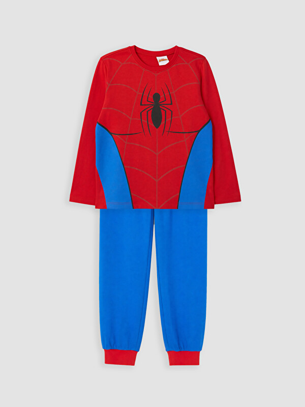 LCW Kids Spider-Man Baskılı Erkek Çocuk Pijama Takım