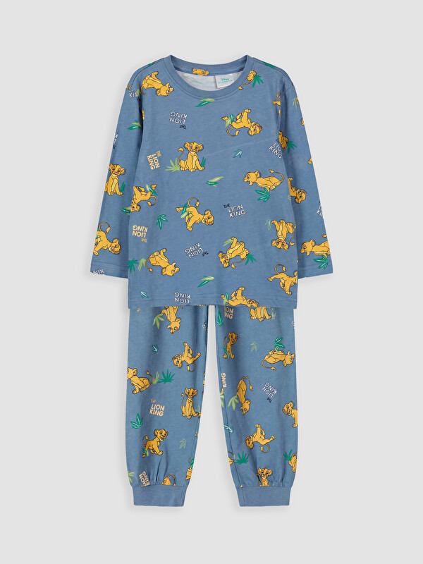 LCW Kids Jungen Pyjama-Set mit Rundhalsausschnitt Lion King