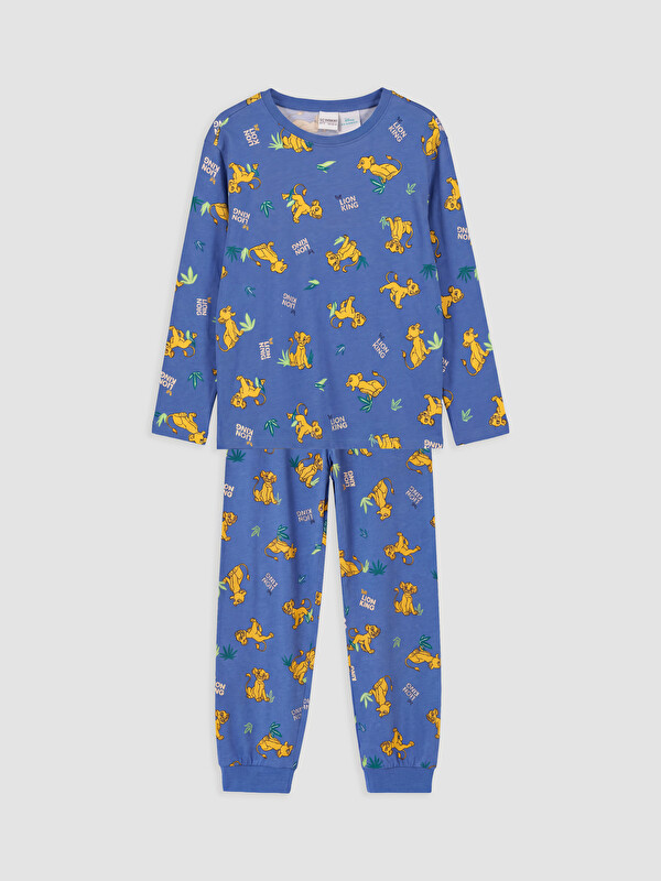 LCW Kids Crew Neck Lion King Boys' Pyjamas Set