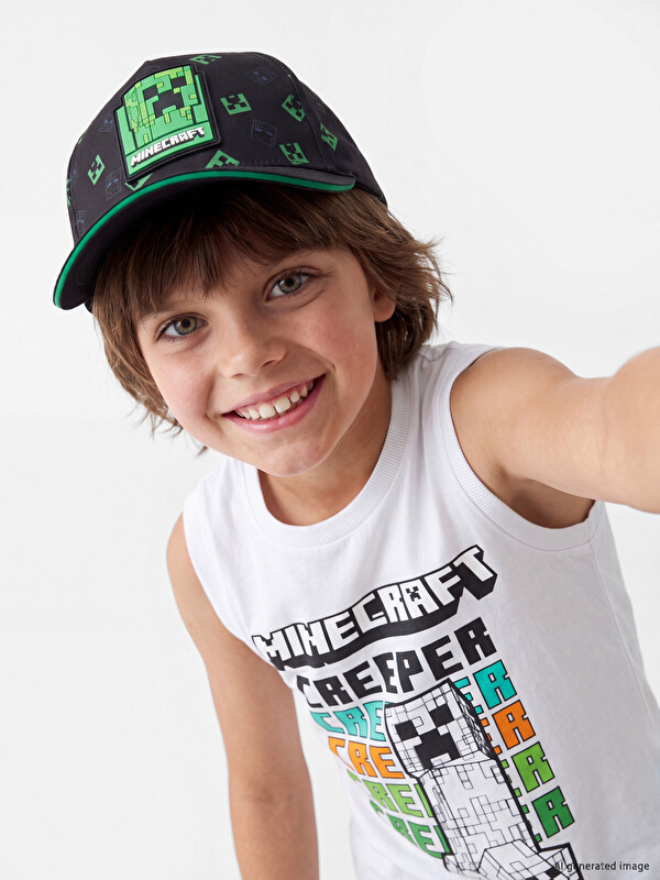 LCW ACCESSORIES Minecraft dečiji kačket sa printom