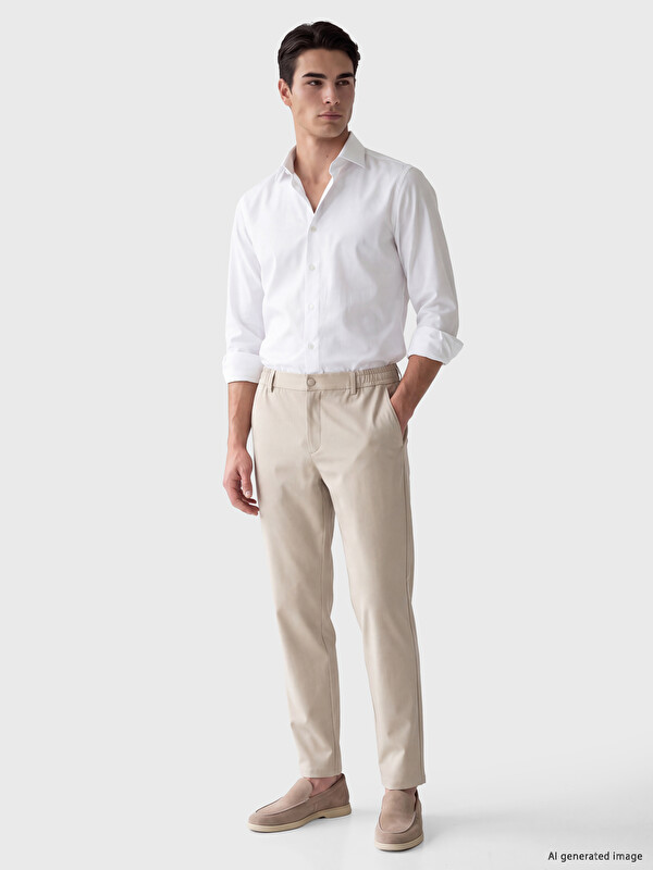 LCW BUSINESS Slim Fit Dobby Men's Shirt