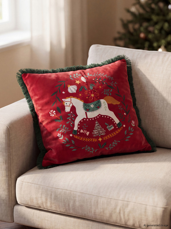 LCW HOME жаңа жыл тақырыбындағы жастық қап 45x45 cm